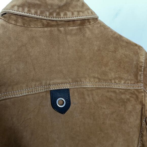 COACH 1941 Suede Lambs Leather Studded Jacket Tan Camel Sz 6 MSRP $1795 - Picture 6 of 12